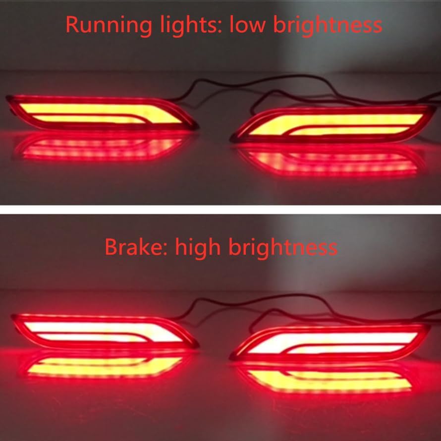 ya 4 8.10 for Toyota for Camry 2018-24 Rear Bumper Fog lamp led brake light Kit Trim Refit 2x