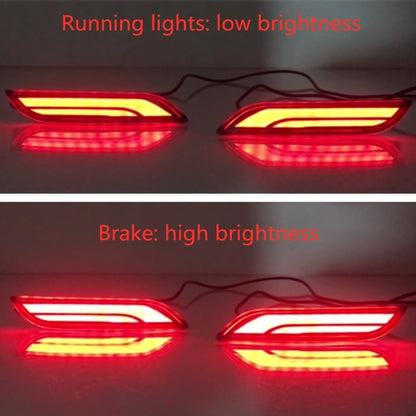 ya 4 8.10 for Toyota for Camry 2018-24 Rear Bumper Fog lamp led brake light Kit Trim Refit 2x