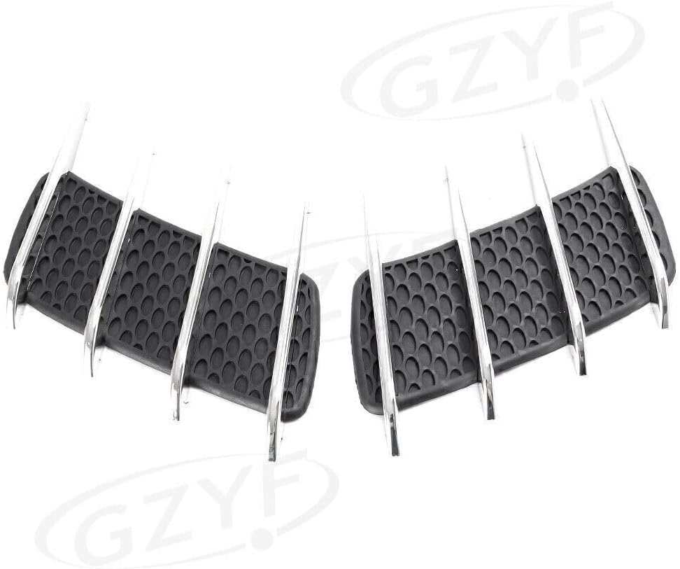 ya 4 8.24 baidi 2x Vent Trim/Hood Air Flow Intake Cover Car Decoration FIN Side For Universal