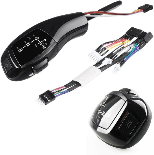 ya 4 8.14 Automatic Gear Knob Black with LED Lighting for BMW 3 Series E90 E91 E92 E93