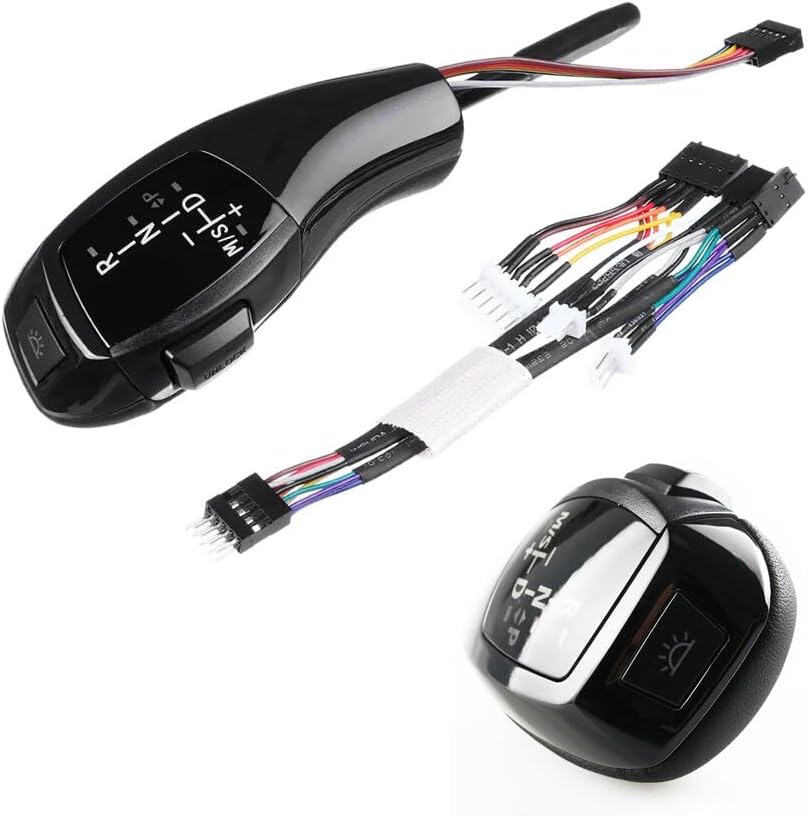 ya 4 8.24 baidi Automatic Gear Knob Black with LED Lighting for BMW 3 Series E90 E91 E92 E93
