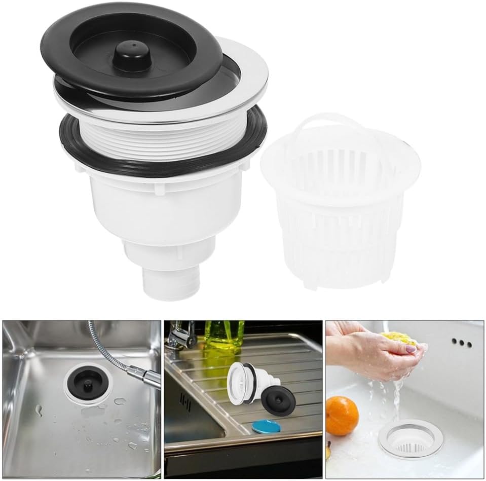 ya 14 9.20 baidi 2 Sets Hair Shampooing Device Bathroom Sink Drain Plug Strainer Catcher-1