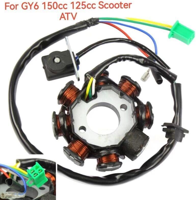 ya 2 8.24 baidi 8-pole DC ignition stator magnetic coil generator suitable for GY6 150cc 125cc scooter