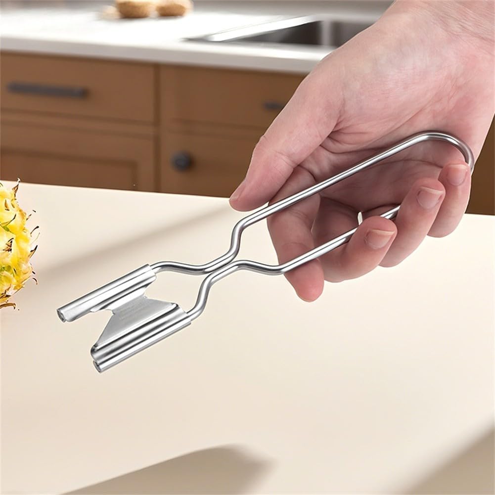 ya 14 9.20 baidi 2 Pcs Stainless Steel Pineapple Peeler Remover Fruit Slicer for Kitchen-1