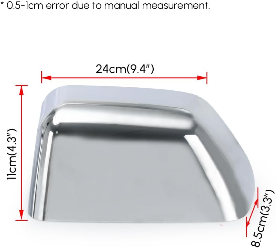 ya 11 9.14 baidiFor 2017-2023 for Ford F150 F250 F350 Super Duty Top Half Chrome Tow Mirror Covers