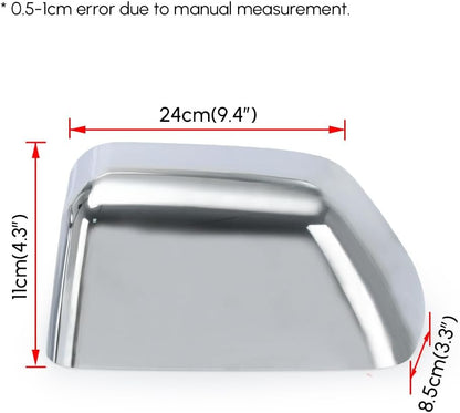ya 11 9.14 baidiFor 2017-2023 for Ford F150 F250 F350 Super Duty Top Half Chrome Tow Mirror Covers