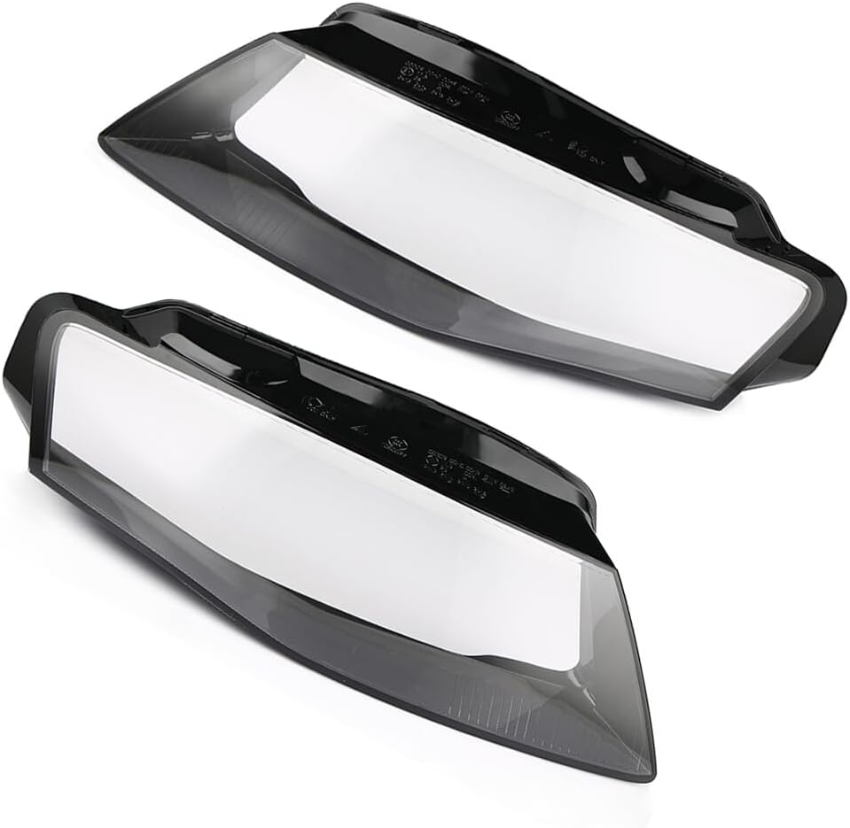 ya 4 8.10 Pair Left&Right Headlight Lens Cover Clear Headlamp shell for Audi A4 2009-2012