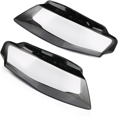 ya 7 8.24 baidi Suitable for Audi A4 2009-2012 B8 Left and Right Headlight Headlight Lens Cover Kit 