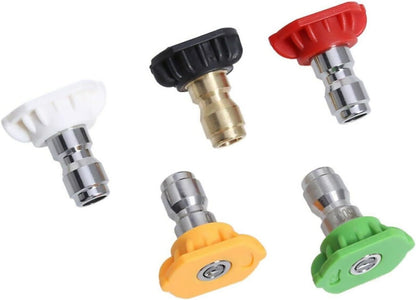 ya 26 10.21 baidi 5pcs Pressure Washer Spray Tips Nozzles High Power Kit Quick Connect 1/4in Set