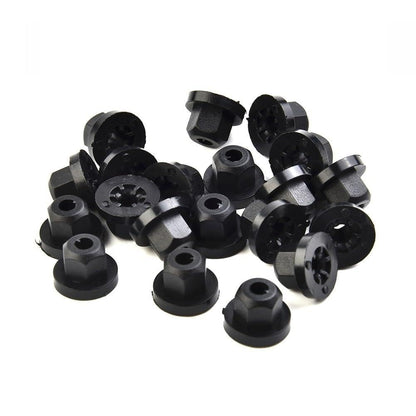 ya 13 9.15 baidi Plastic Nut 20pcs/Set 4.5mm Hole BlackNylon E36 E39 E46 E60 E90 E91 X3