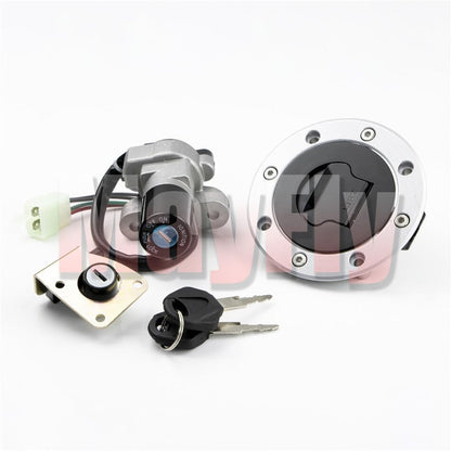 ya 6 8.24 baidi Fit For GSF250/400 GSX600F/750F Ignition Switch Lock Fuel Gas Cap Cover Key for SEAT