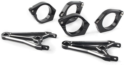 ya 4 8.8.2 for Cafe Racer 41mm blk Motorcycle Headlight Mount Bracket Fork Head Lamp Holder