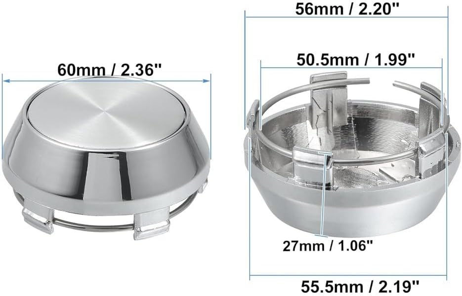 ya 4 8.14 1Pc 61mm Wheel Hub Center Cap Cover Hubcaps Rim Car Hubcap Black Racing B-Type