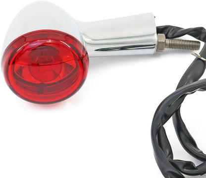 ya 11 9.14 zhengce Chrome Rear Turn Signal Red Lens for Harley Sportster XL 883 1200 1992-UP