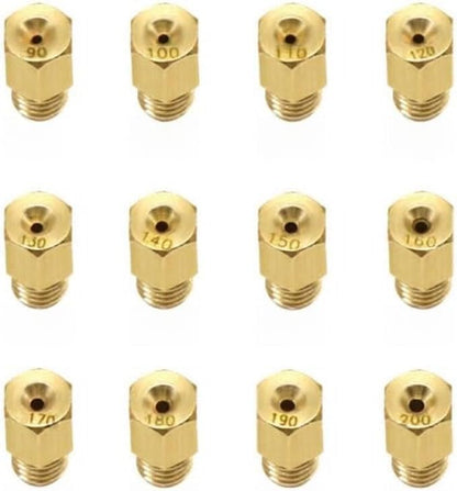 ya 2 8.15 12pcs Carburetor nozzle/Set Carburetor Main Jet For Mikuni VM 90-200