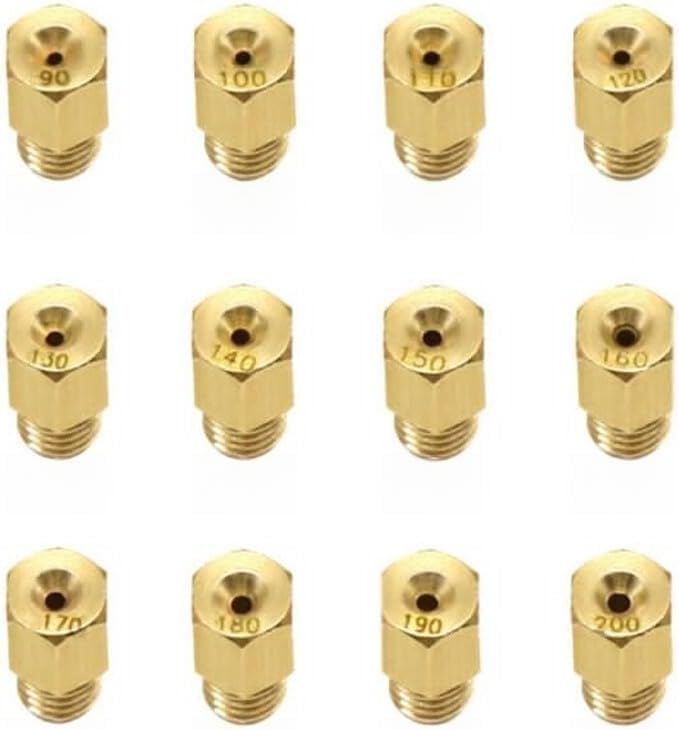 ya 2 8.24 baidi 12pcs Carburetor nozzle/Set Carburetor Main Jet For Mikuni VM 90-200
