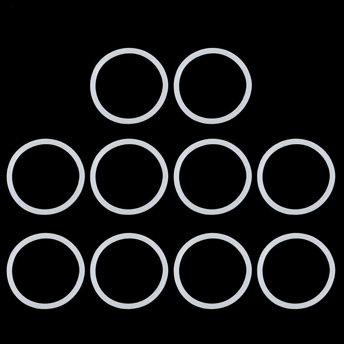 ya 13 9.15 baidi Silicone O-Rings, for Compressor Valves Pipe Repair, White,Pack of 10