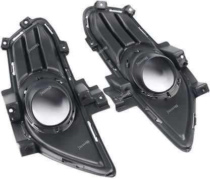 ya 9 10.24 Pair Chrome Front Left & Right Bumper Fog Lamp Grille Fits for Ford Fusion 2013-2016
