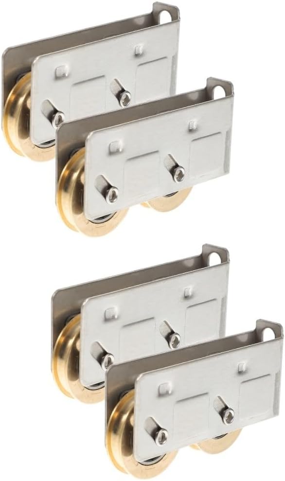 ya 26 10.21 baidi 2 Pieces Sliding Copper Wheel Travel Patio Door Roller Replacement Rollers
