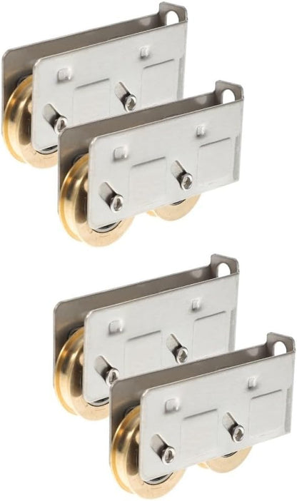ya 26 10.21 baidi 2 Pieces Sliding Copper Wheel Travel Patio Door Roller Replacement Rollers