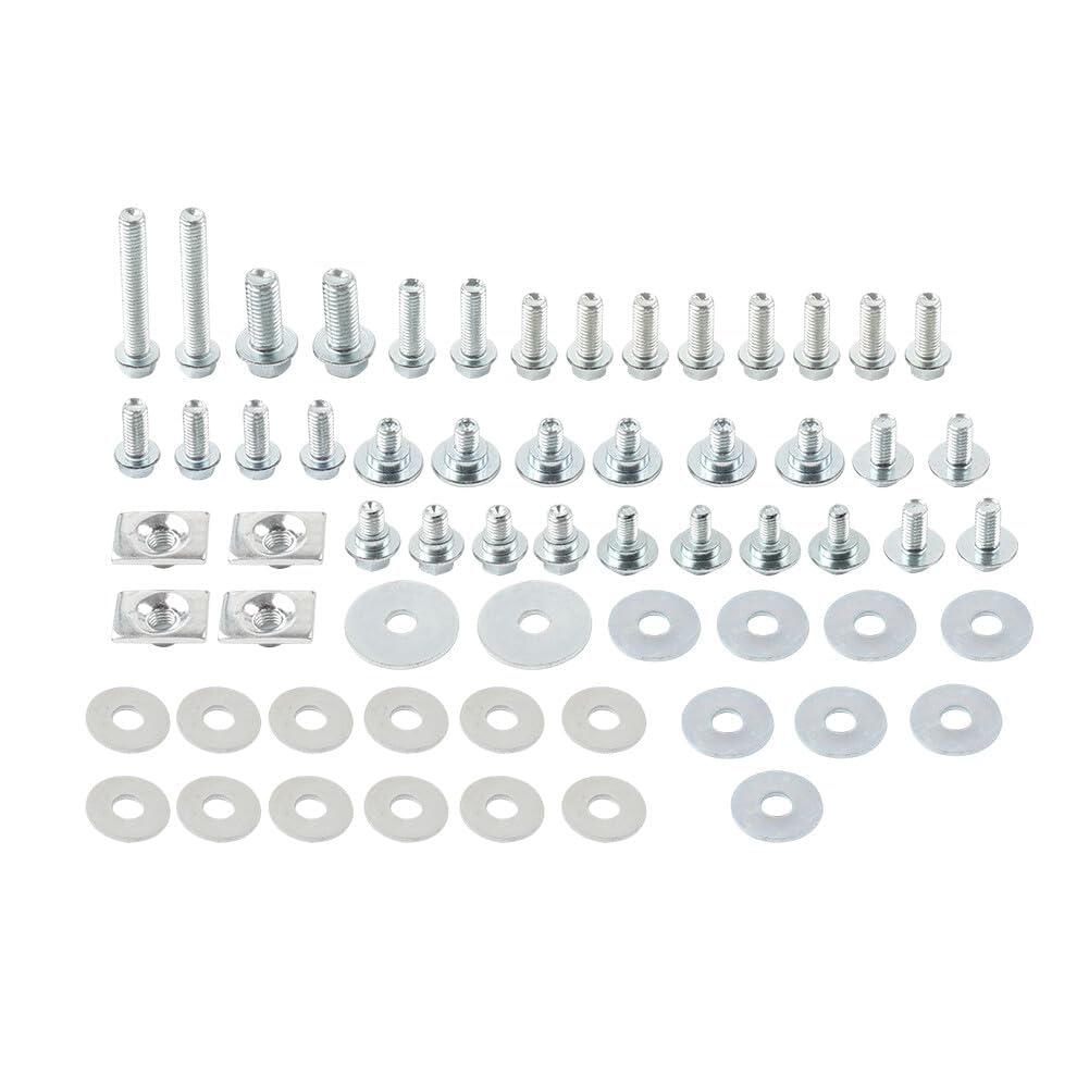ya 13 9.15 zhengce 62pc Body Bolt Kit Fasteners Washer Nut for Honda CR125R 87-1997 CR250R 19