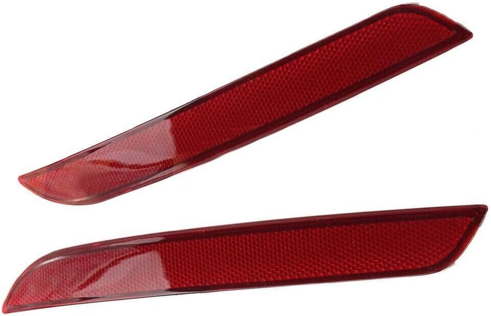 ya 4 8.14 2pcs Bumper Right+Left Red Rear Reflector M Sport New Fit for BMW 5 SERIES