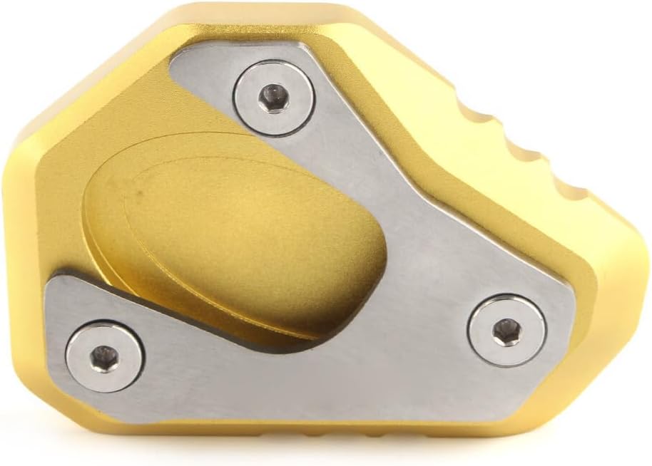 ya 2 8.15 Motorcycle Kickstand Side Stand Pad Extension for Kawasaki ZX-10R 2011-2023 GOLD