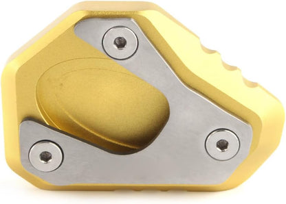 ya 2 8.15 Motorcycle Kickstand Side Stand Pad Extension for Kawasaki ZX-10R 2011-2023 GOLD