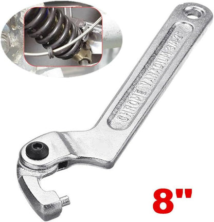 ya 14 9.20 zhengce Adjustable Motorcycle ATV Tool Shock Absorber C Clamp Spanner Hook Wrench 8-1