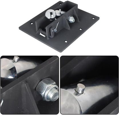 ya 4 8.8.2 2-5/16 inch bed ball folding ball gooseneck trailer hitch 61052 black