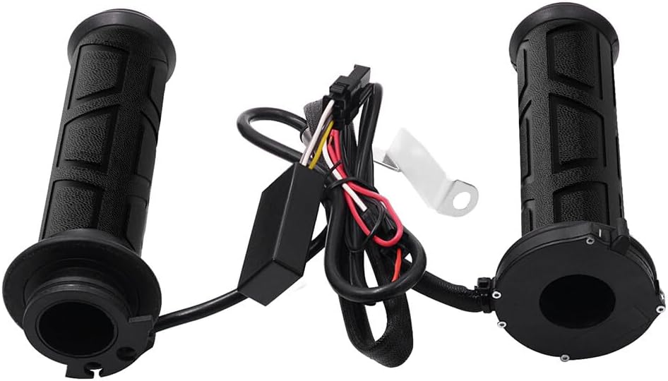 ya 6 8.14 22MM 7/8'' Motorcycle Electric Hot Heated Warm Hand Grips Handlebar Adjustable