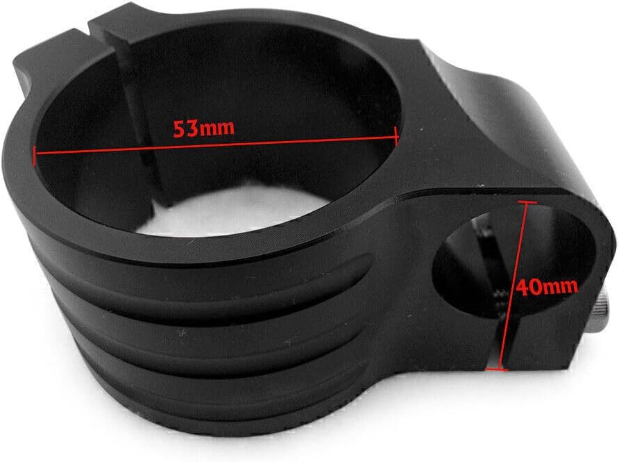 ya 4 8.14 2x CNC 53mm Clip On Ons Handle Bar Handlebars for Ducati 848/1098/1198 Black