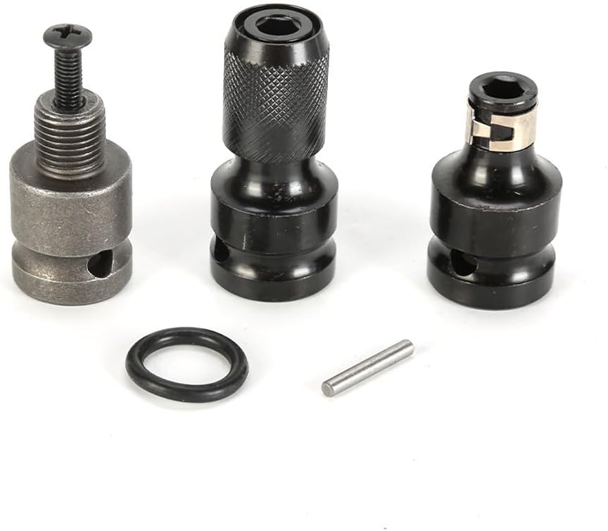 ya 14 9.20 baidi Drill Chuck Adaptor With Screw & 1/2 Square To 1/4 Hex Socket Adapter Set-1