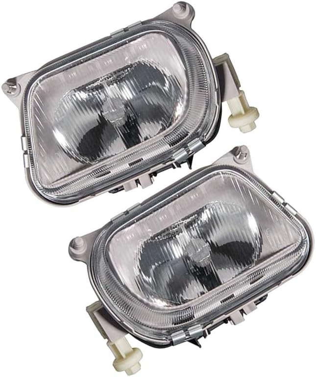 ya 9 10.24 Front Left & Right Bumper Fog Light Lamp Without Bulb For E-Class W210 1996-1999