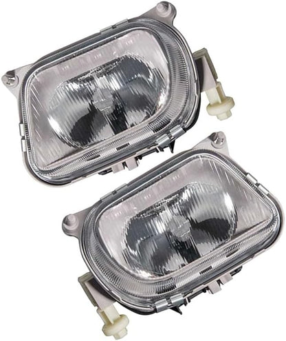 ya 9 10.24 Front Left & Right Bumper Fog Light Lamp Without Bulb For E-Class W210 1996-1999