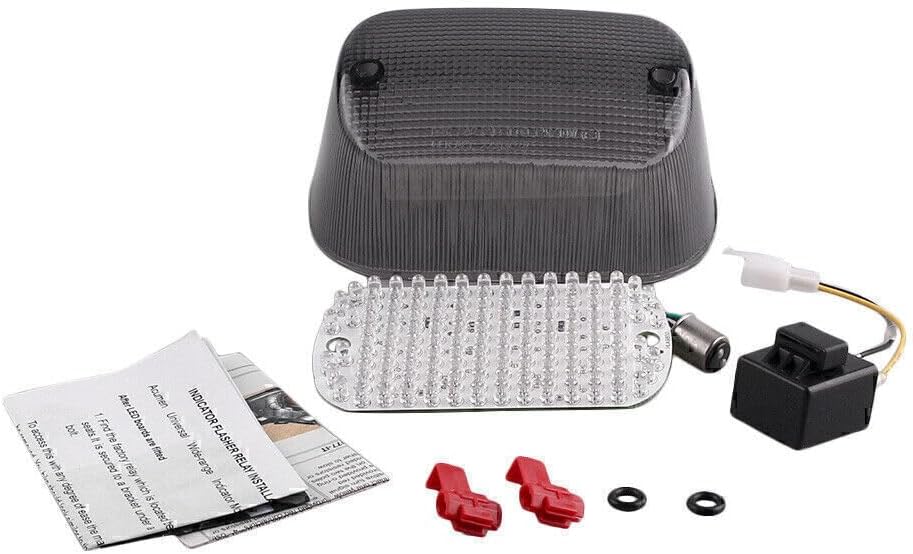 ya 5 8.24 baidi LED Brake Stop Rear Tail Light Smoke for Suzuki Volusia 800 2001-2004 Motorcycle