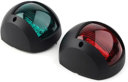 ya 4 8.14 1 Pair Navigation Light Marine Boat LED Side Starboard Light Green Red 12V ABS