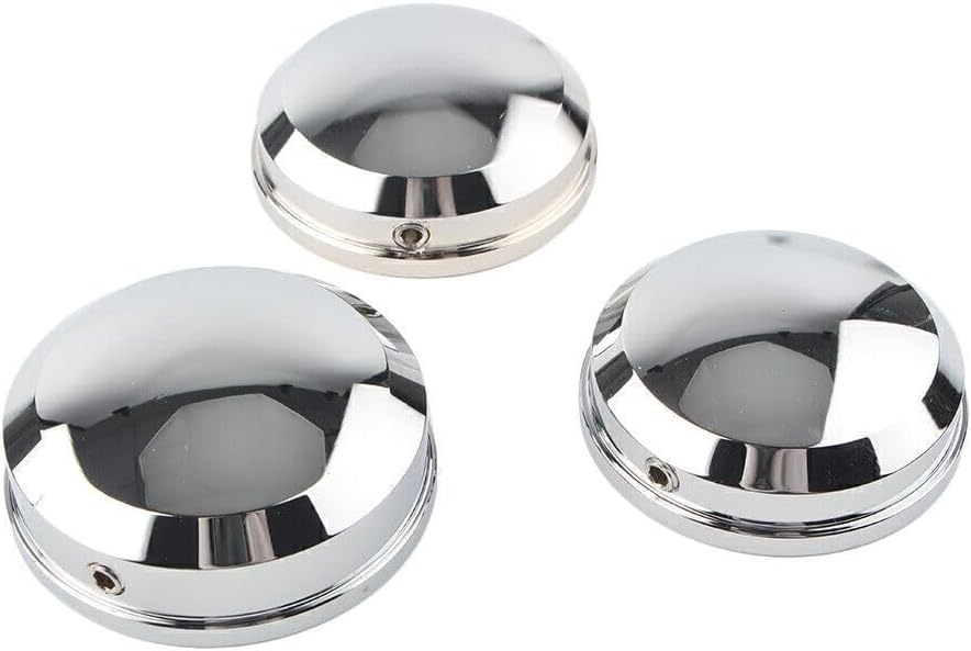ya 4 8.14 Upper Fork Stem Nut Covers Kit Chrome for Harley FLSS FLSTF FLSTFB FLSTFBS cl