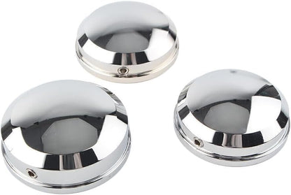 ya 4 8.14 Upper Fork Stem Nut Covers Kit Chrome for Harley FLSS FLSTF FLSTFB FLSTFBS cl