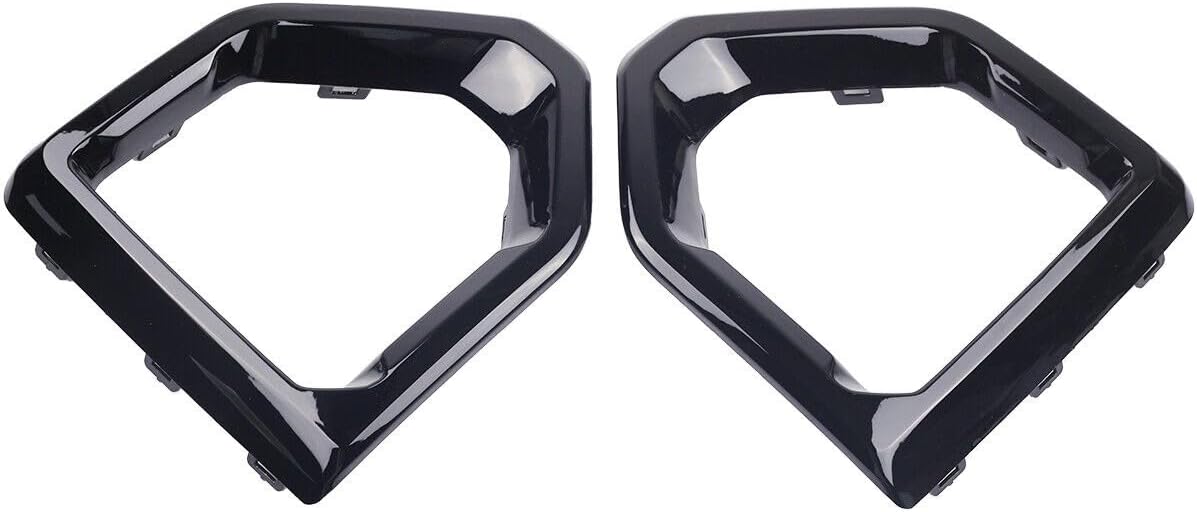 ya 13 9.15 baidi Gloss Black Front Fog Light Outer Bezel Cover For for GMC for Sierra 2019-21 Denali SLT