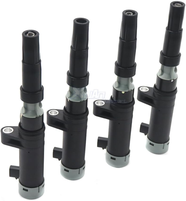 ya 9 10.24 UF-653 SET OF 4 IGNITION COILS for Renault SCENIC 1.4 1.6 2.0 8200405098 4PCS CN