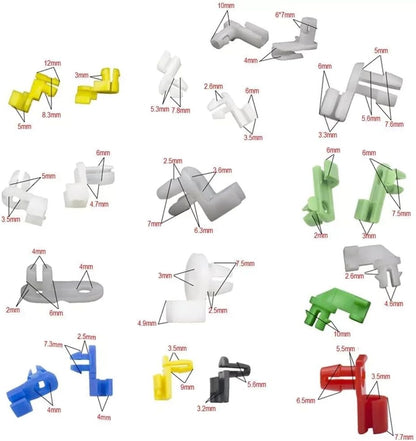ya 10 9.16 baidi Car Universal 160Pcs Plastic Left Right Door Lock Rod Clip