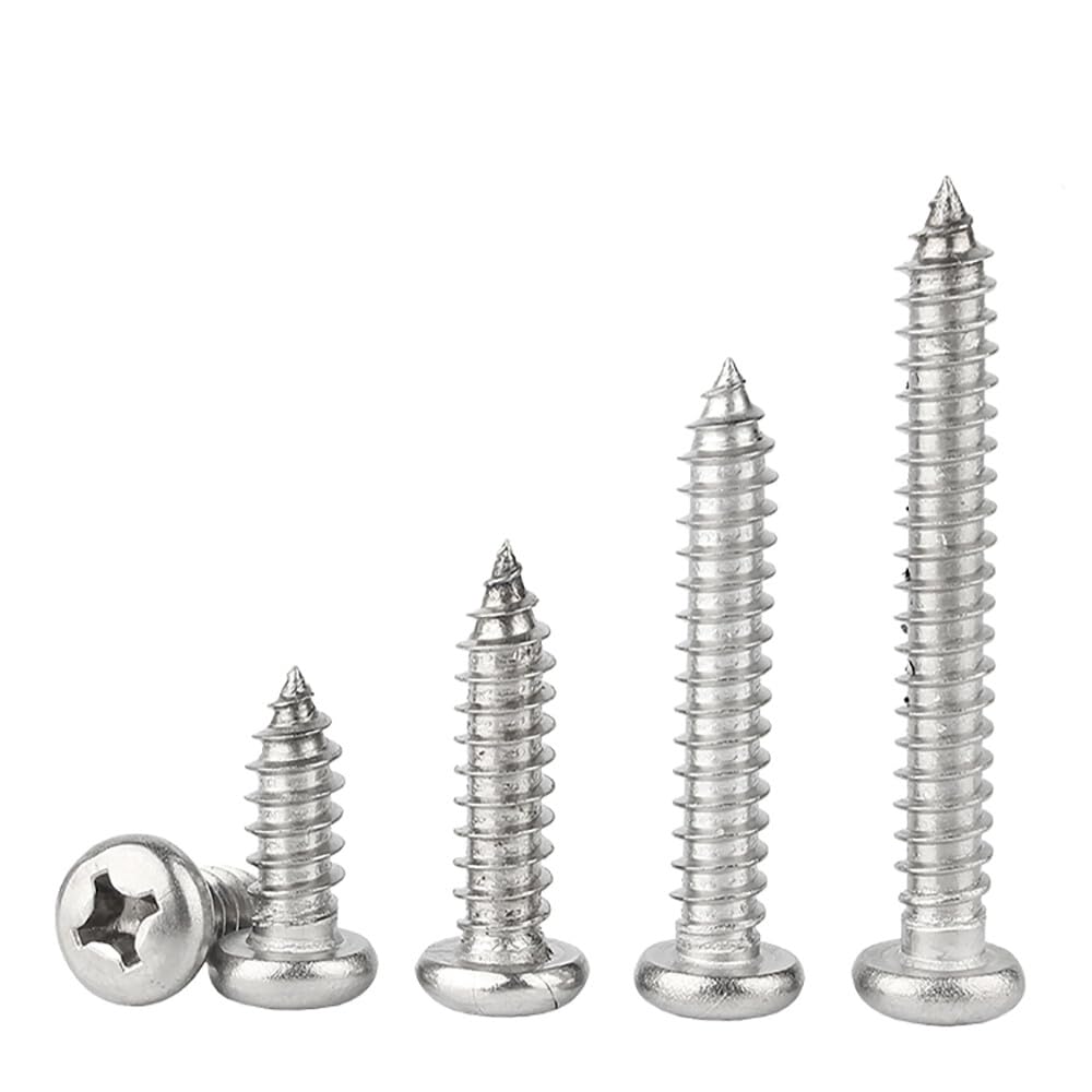 ya 16 10.20 baidi M1-M3.5 Thread Dia A2 Stainless Steel Phillips Pan Head Self Tapping Wood Screws