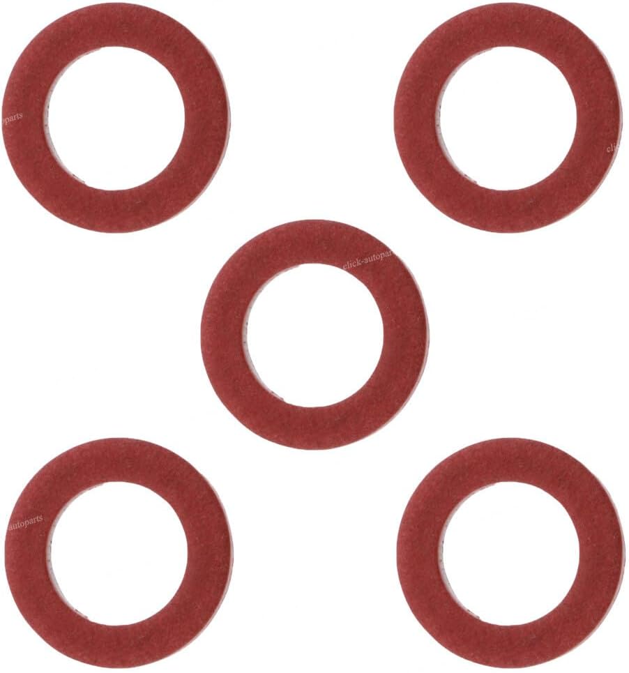ya 2 8.15 5 Pcs Lower Unit Drain Plug Gasket Red for Yamaha 90430-08020-00 90430-08003