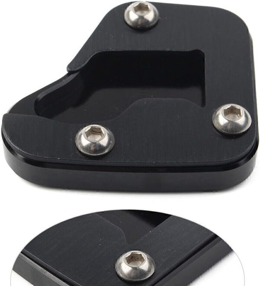 ya 4 8.8.2 Motorcycke Kickstand Sidestand Enlarge Plate Pad for Suzuki Hayabusa 08-19 Black