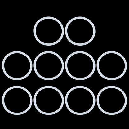 ya 13 9.15 baidi Silicone O-Rings,50mm OD 43mm ID 3.5mm Width VMQ, White,Pack of 10