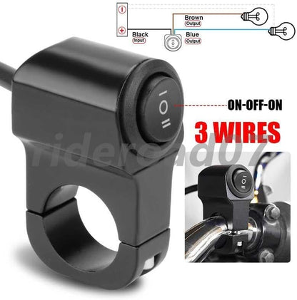 ya 4 8.24 baidi 7/8 Motorcycle ATV Handlebar Mount ON/OFF Switch For Headlight Fog Light Lamp