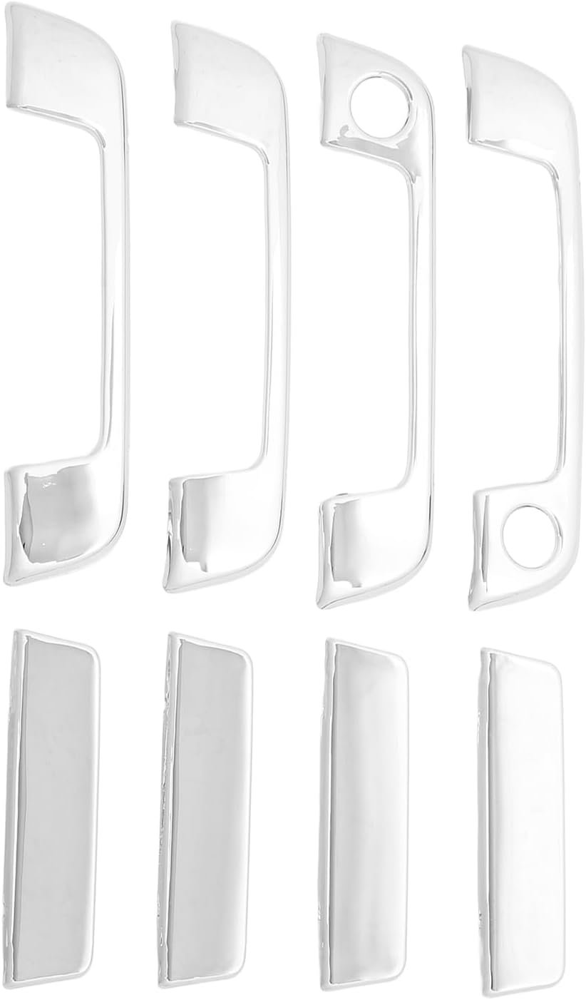 ya 2 8.15 Auto 4 Sets Exterior Door Handle Cover ABS Chrome Weatherproof Part for E32