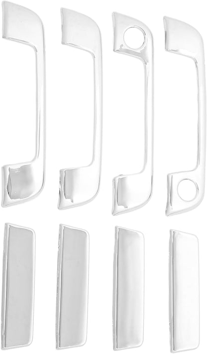 ya 2 8.15 Auto 4 Sets Exterior Door Handle Cover ABS Chrome Weatherproof Part for E32