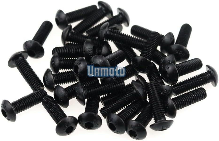 ya 23 10.7 baidi Black Fairing Bolt Kit body screws Clips for Yamaha YZF R6 2006-2007
